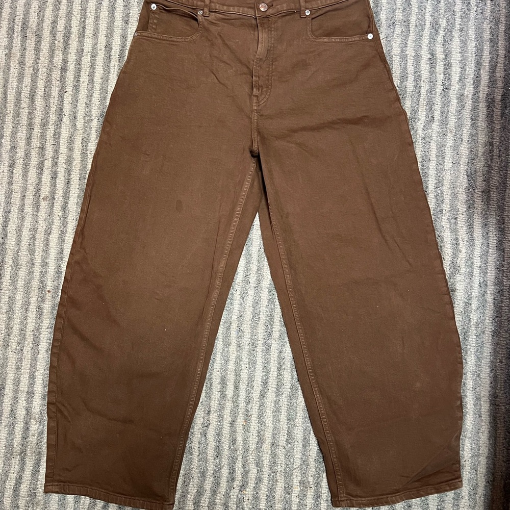Everlane Brown Wide Leg Pants